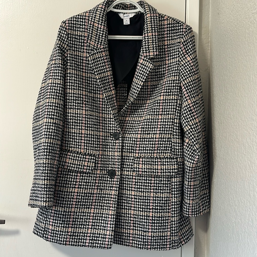 Old Navy Houndstooth Blazer- women's size M